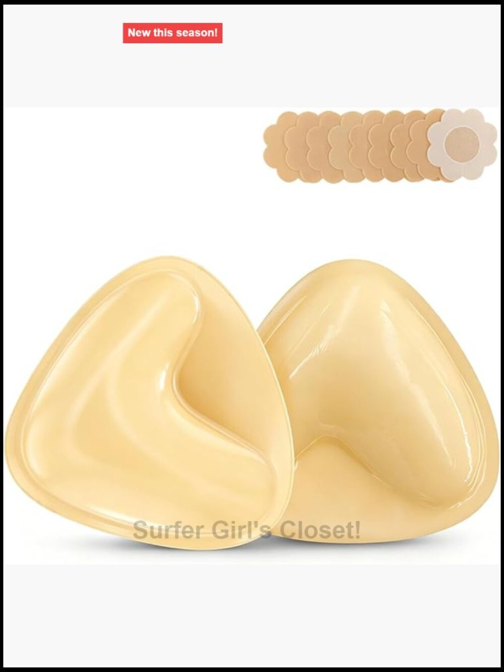Double Sided Adhesive Push Up Bra Pads Inserts For Bras Swimsuits